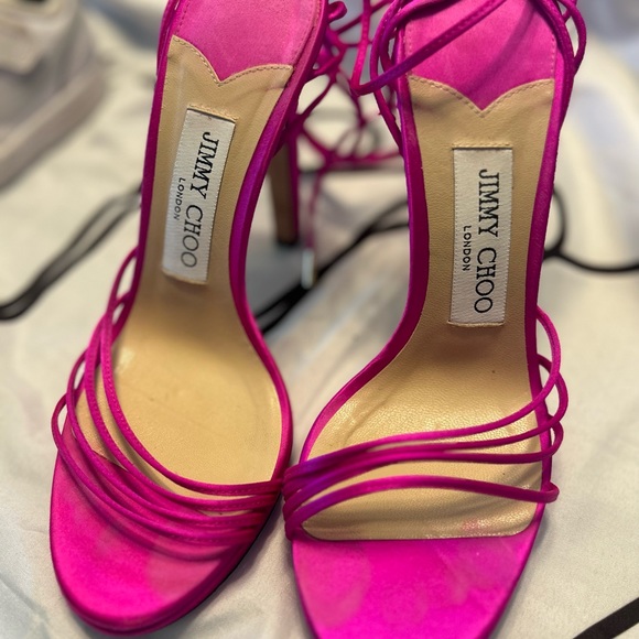 JIMMY CHOO Anita 120 Satin Heel - Picture 11 of 13